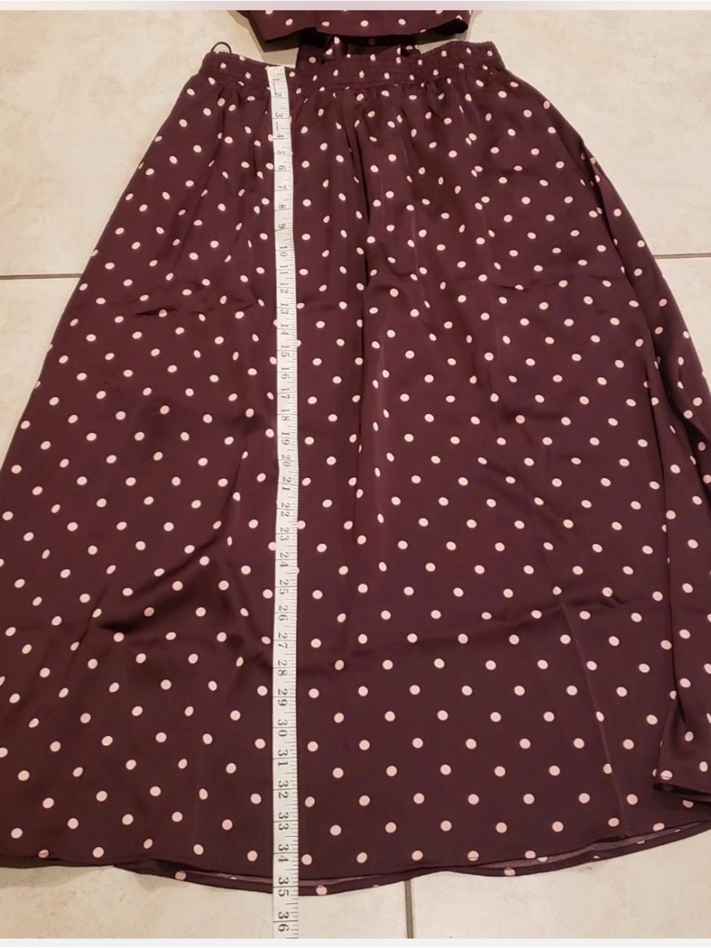 Commense Polka Dot Sleeveless Top & Maxi Shirt Set - Picture 9 of 9